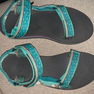 Teva unicorn blue sandals